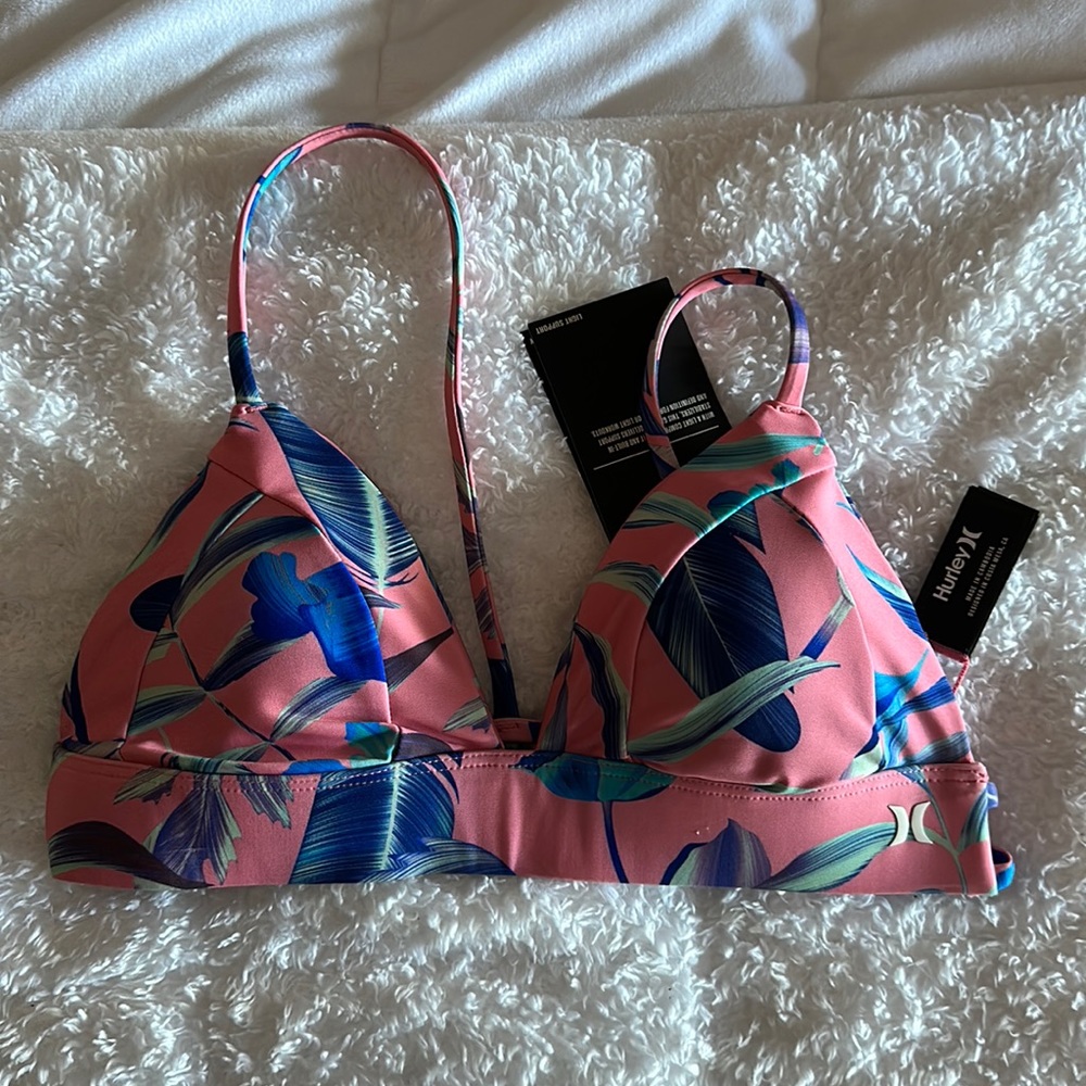 NWT HURLEY bikini top